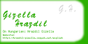 gizella hrazdil business card
